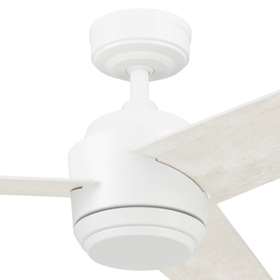 Mule Halona 52 Inch Damp-Rated Ceiling Fan With LED Light, Remote, White