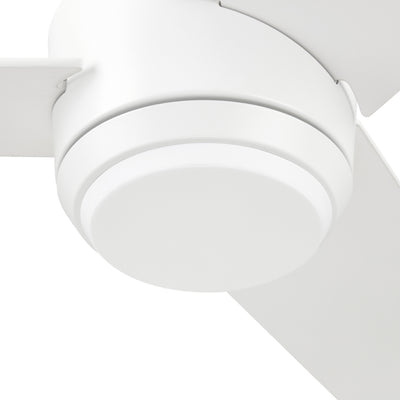 Mule Halona 52 Inch Damp-Rated Ceiling Fan With LED Light, Remote, White