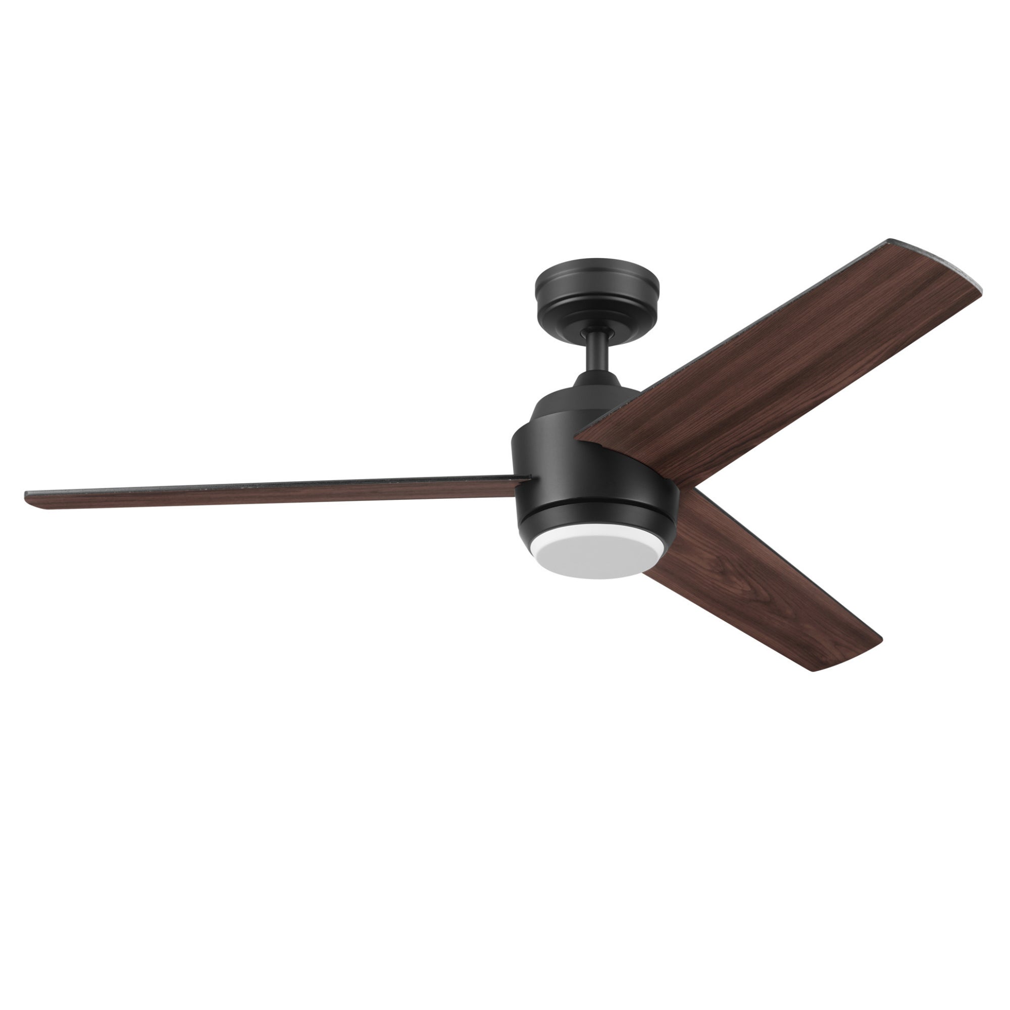 Mule Halona 52 Inch Damp-Rated Ceiling Fan With LED Light, Remote, Matte Black