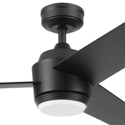 Mule Halona 52 Inch Damp-Rated Ceiling Fan With LED Light, Remote, Matte Black