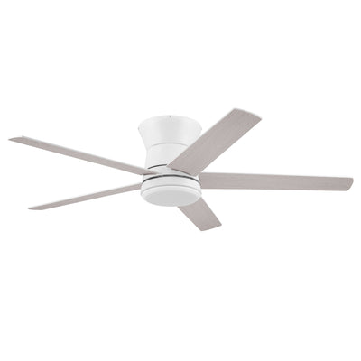 Mule Grayson 52 Inch Hugger Ceiling Fan With LED Light, Remote, White