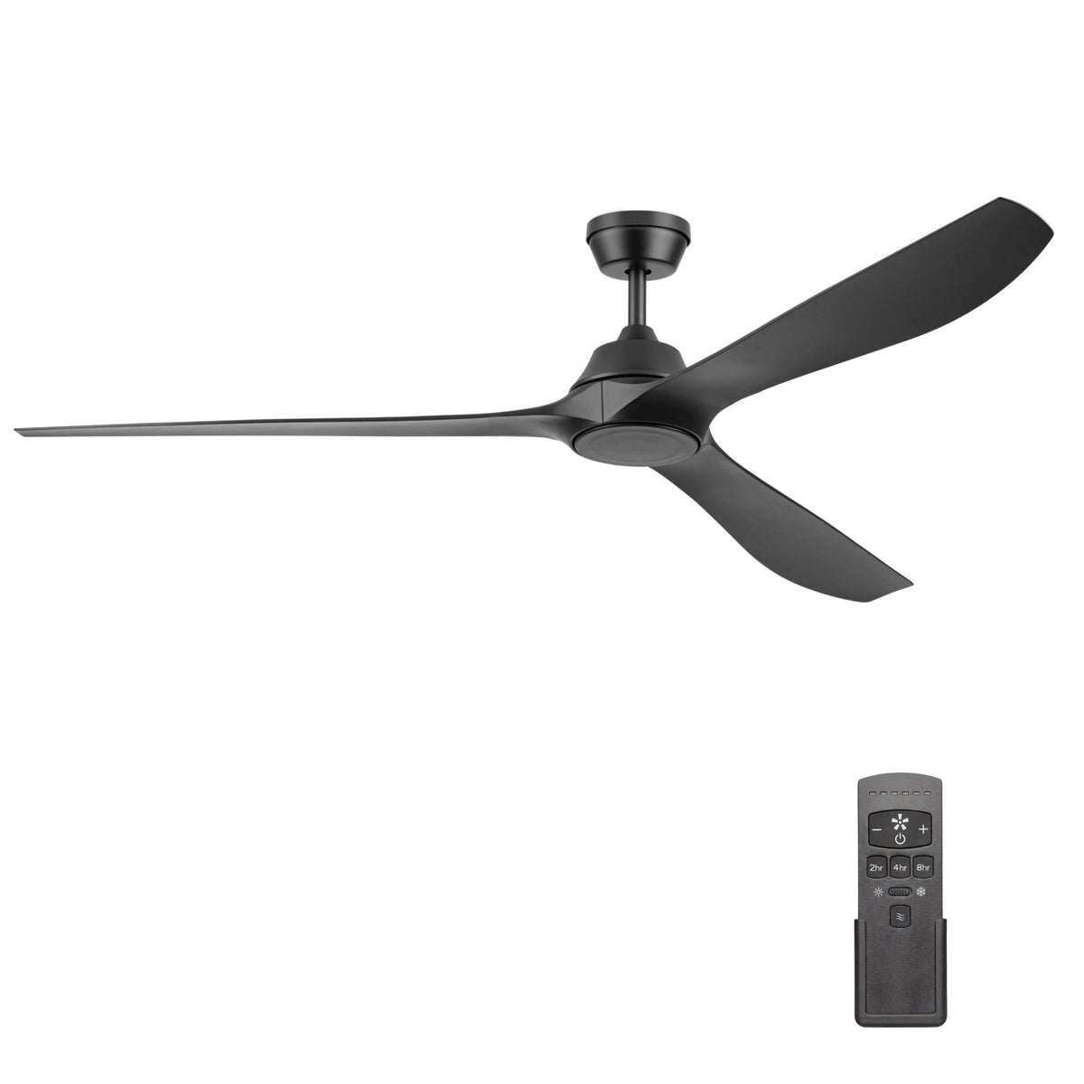 Mule Max Breeze 72" Wet Rated Indoor/Outdoor Ceiling Fan w/ Remote, Matte Black (Open Box)