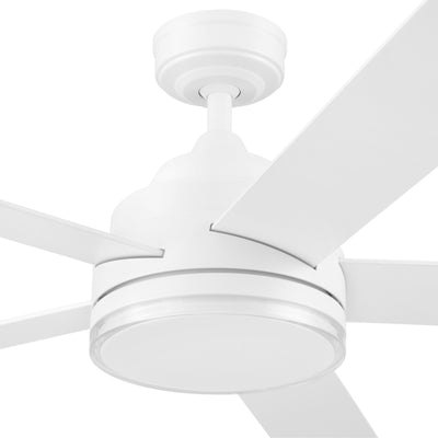 Mule Carver 52 Inch Ceiling Fan with LED Light, Remote, DC Motor, White