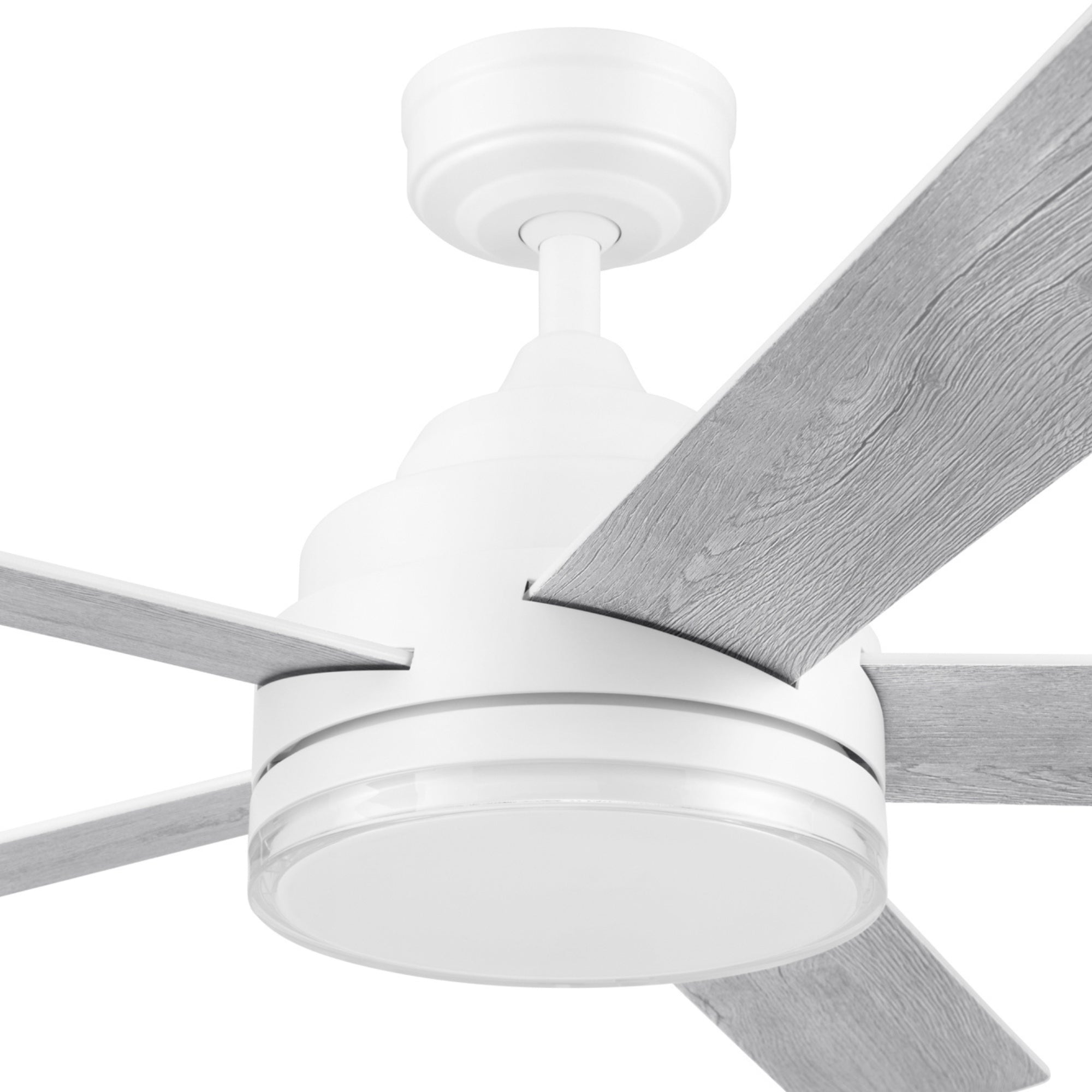 Mule Carver 52 Inch Ceiling Fan with LED Light, Remote, DC Motor, White