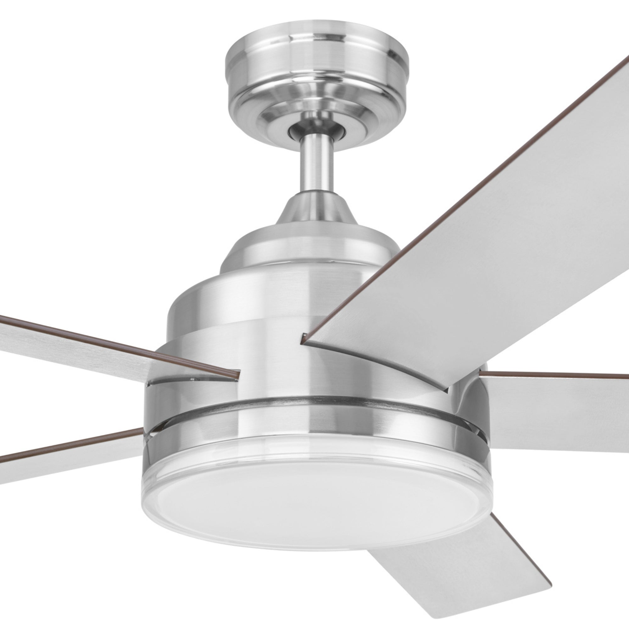 Mule Carver 52 Inch Ceiling Fan with LED Light, Remote, DC Motor, Brushed Nickel