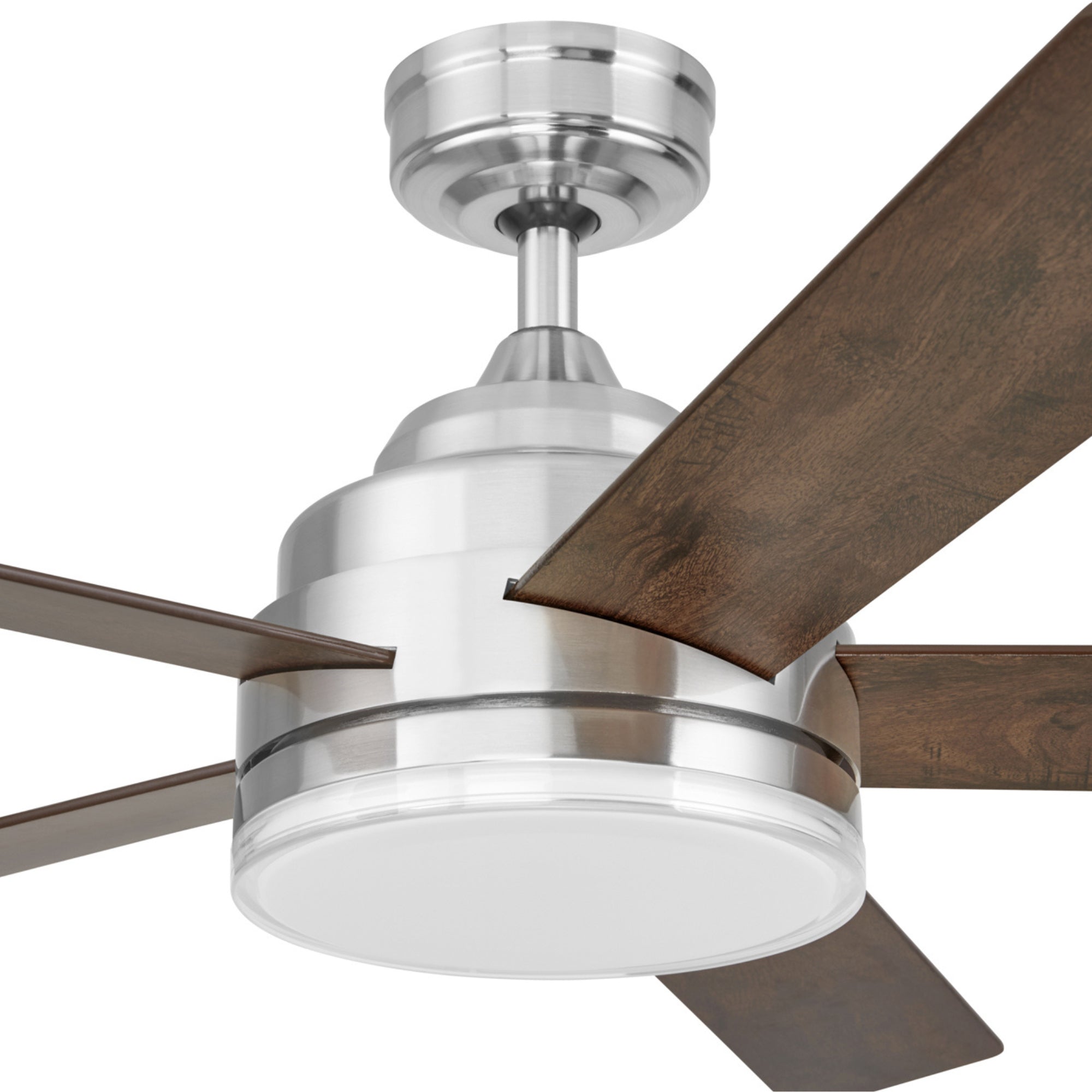Mule Carver 52 Inch Ceiling Fan with LED Light, Remote, DC Motor, Brushed Nickel