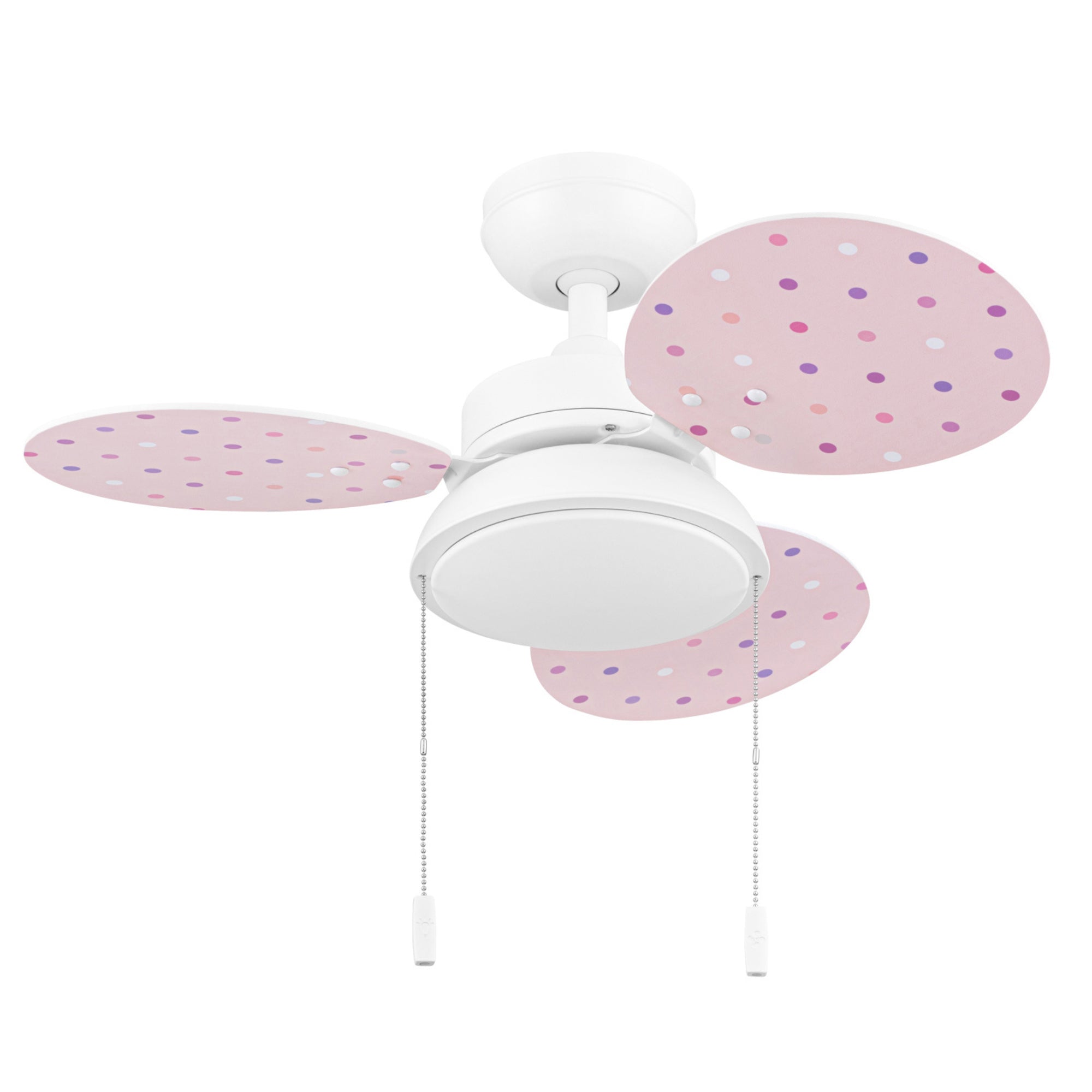 Prominence Home Willa 30-Inch LED Ceiling Fan With Light, Pull Chain, White