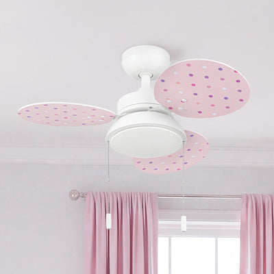 Prominence Home Willa 30-Inch LED Ceiling Fan With Light, Pull Chain, White