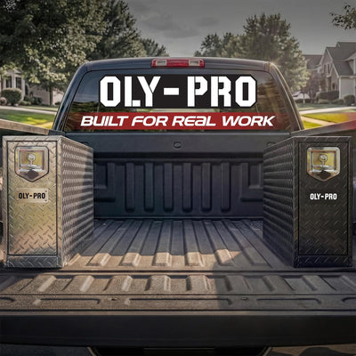 OLY-PRO Truck Bed Tool Box w/ 5-Drawers, T-Handle Lockable Heavy-Duty Storage