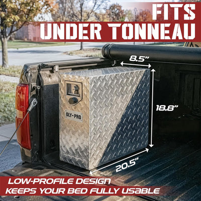 OLY-PRO Truck Bed Tool Box w/ 5-Drawers, T-Handle Lockable Heavy-Duty Storage
