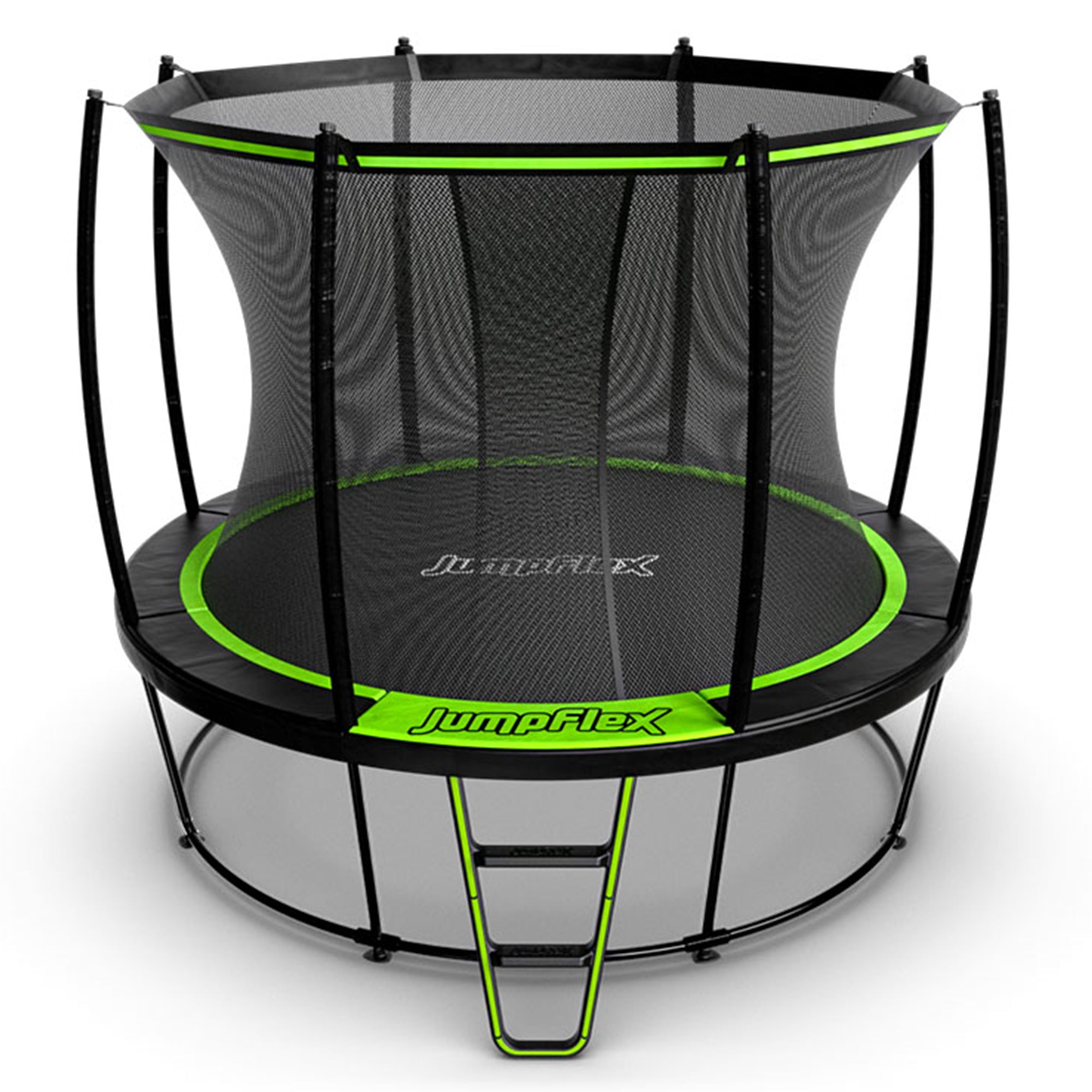 JumpFlex HERO 10' Round Trampoline, Outdoor Play Set with ANCHORKIT Steel Stakes - VMInnovations