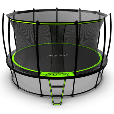 JumpFlex HERO 14' Round Trampoline, Outdoor Play Set with ANCHORKIT Steel Stakes - VMInnovations