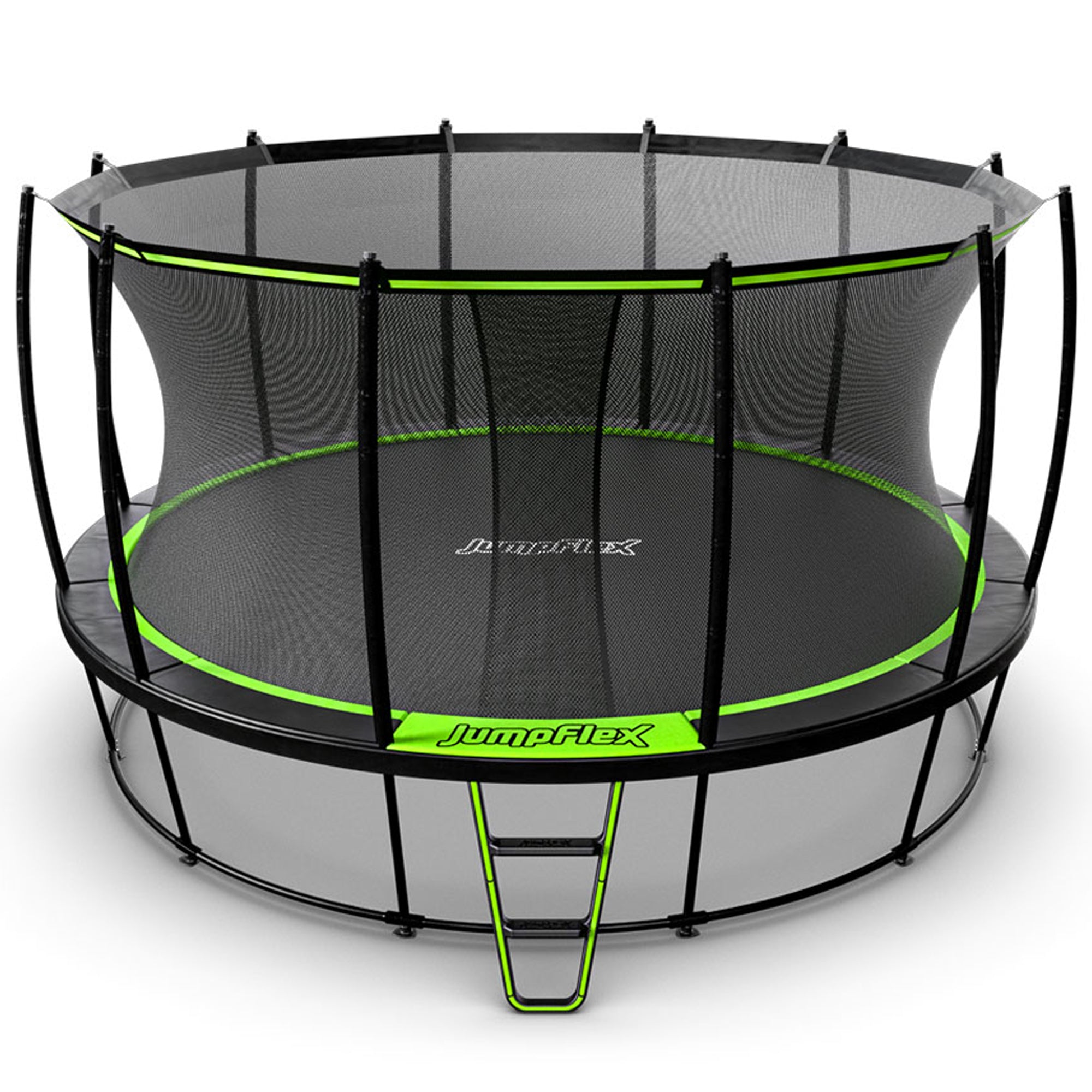 JumpFlex HERO 15' Round Trampoline, Outdoor Play Set with ANCHORKIT Steel Stakes - VMInnovations