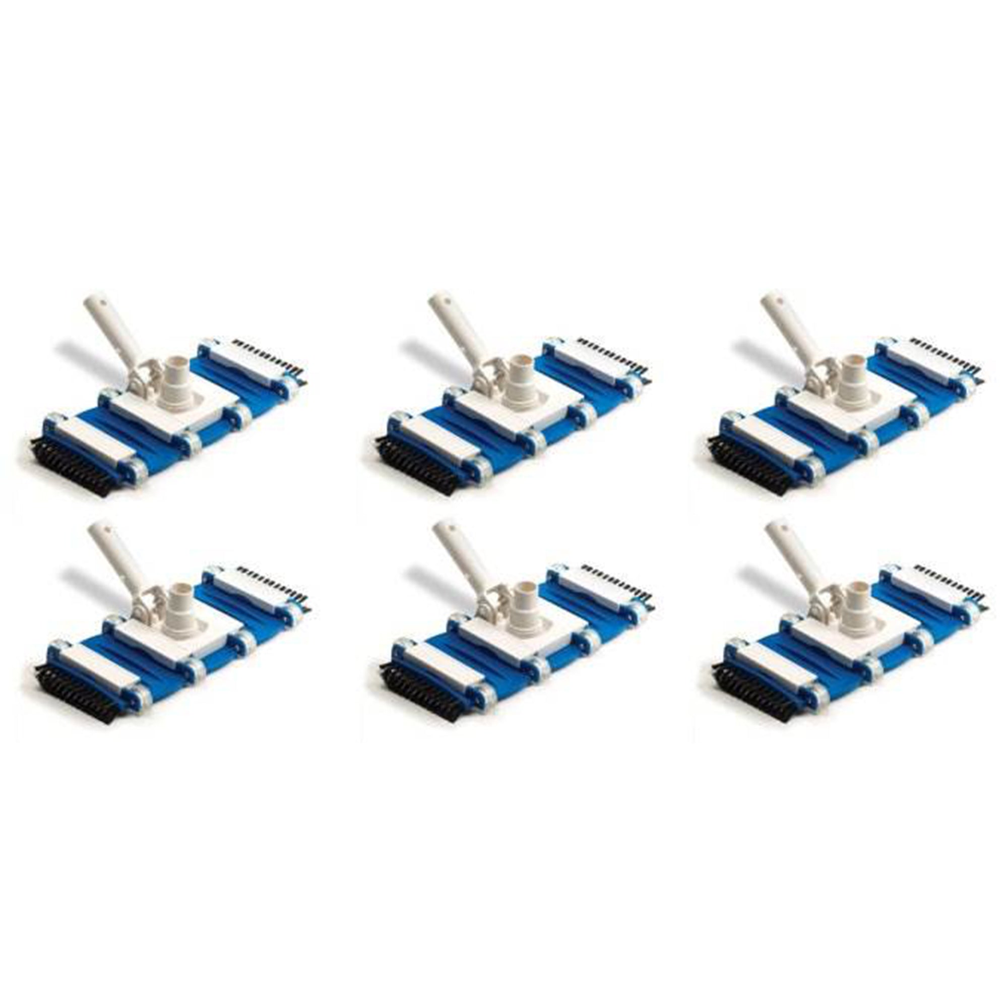6 Swimline Hydrotools 8165 Swimming Pool Flexible Weighted Vacuum Head w/Brushes