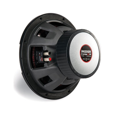 Kicker 43CWR102 CompR 10 Inch 2 Ohm 400 Watt RMS Power Car Audio Sub Subwoofer