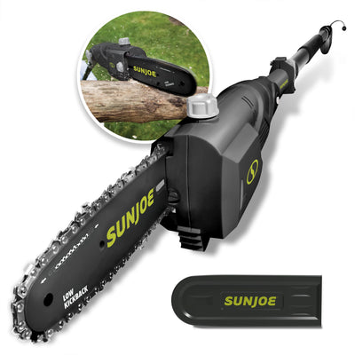 Sun Joe 8" Electric Telescoping Pole Chainsaw, 6.5-Amp Motor w/ 7" Cutting Max - VMInnovations