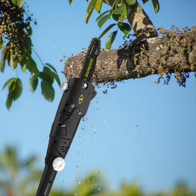 Sun Joe 8" Electric Telescoping Pole Chainsaw, 6.5-Amp Motor w/ 7" Cutting Max - VMInnovations