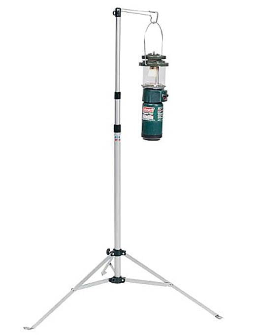 (2) COLEMAN Multi-Purpose Durable Aluminum Camping Lantern Stands w/ Carry Case