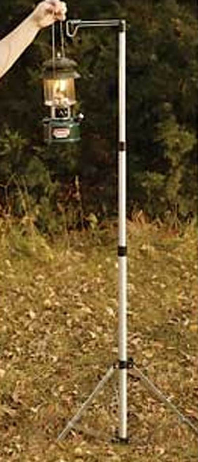 (2) COLEMAN Multi-Purpose Durable Aluminum Camping Lantern Stands w/ Carry Case