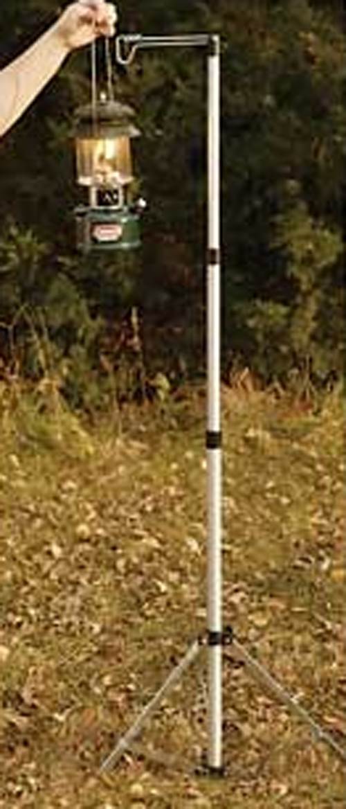 (2) COLEMAN Multi-Purpose Durable Aluminum Camping Lantern Stands w/ Carry Case