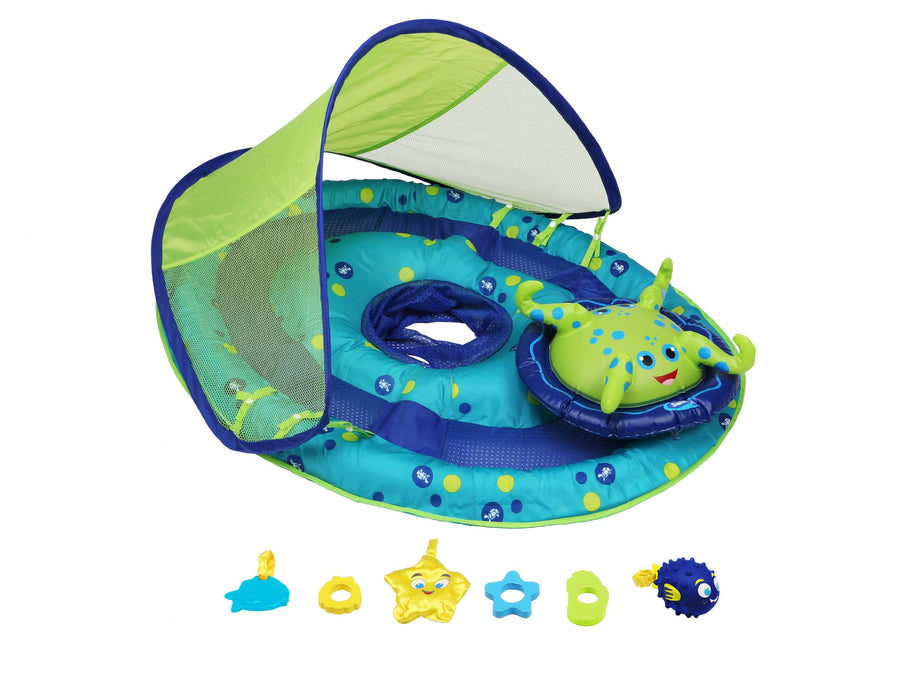 SwimWays Inflatable Baby Spring Float Activity Center with Canopy, Octopus(Used) - VMInnovations