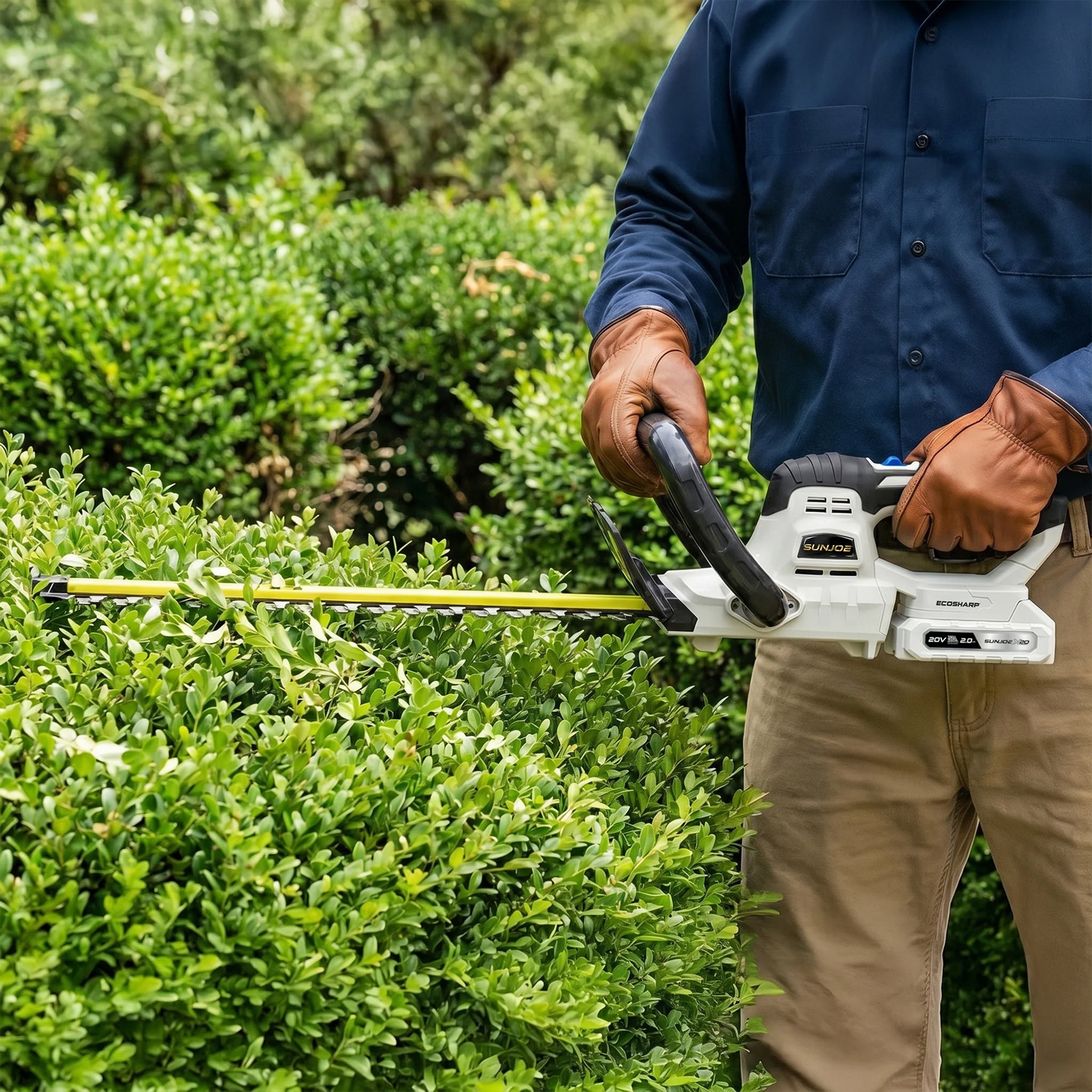 Sun Joe 20-Volt ECOSHARP Cordless X20 22" Electric Hedge Trimmer, X20-HEDGE-2A