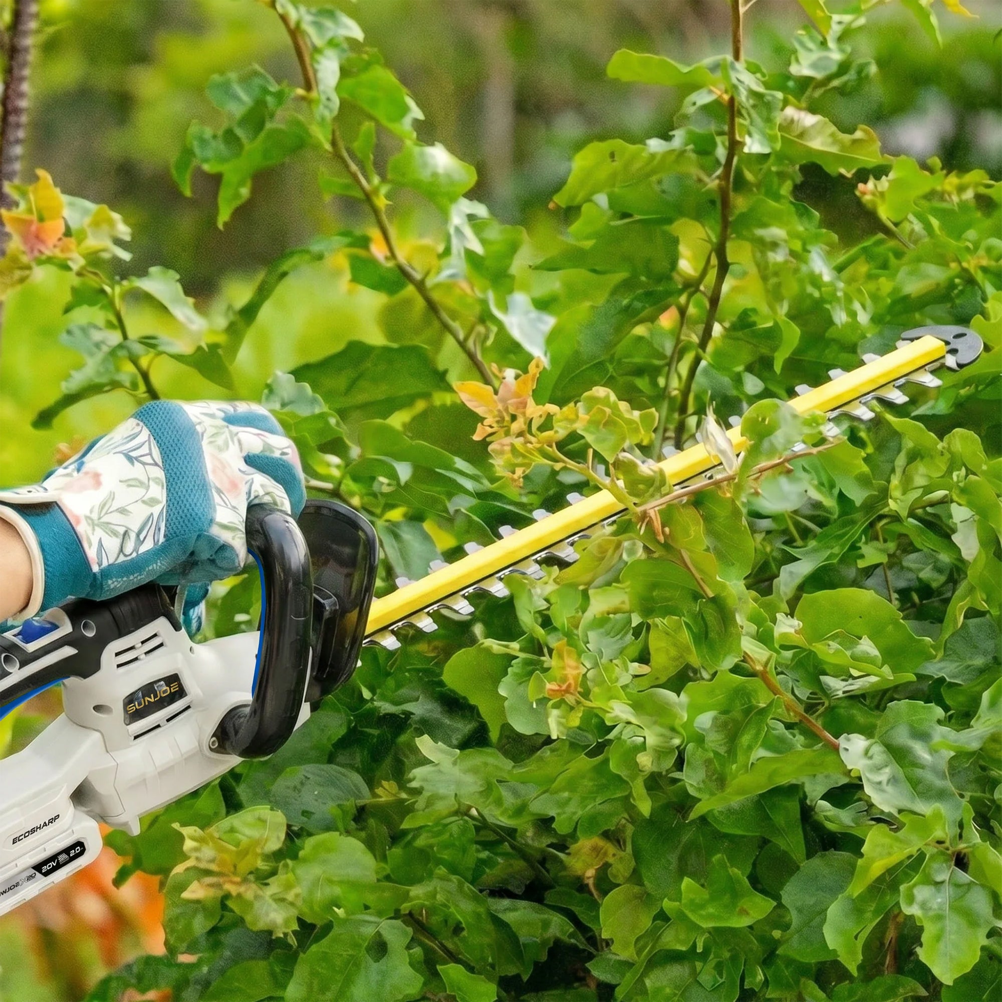 Sun Joe 20-Volt ECOSHARP Cordless X20 22" Electric Hedge Trimmer, X20-HEDGE-2A