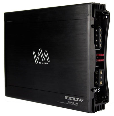 VM Audio SRA1800.2 1800W 2 Channel Car Amplifier Power Amp Stereo - Open Box