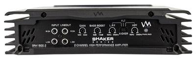 VM Audio SRA1800.2 1800W 2 Channel Car Amplifier Power Amp Stereo - Open Box