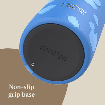 Contigo x Ally Love Streeterville Steel Tumbler with Straw, 24 oz, Stellar Jay