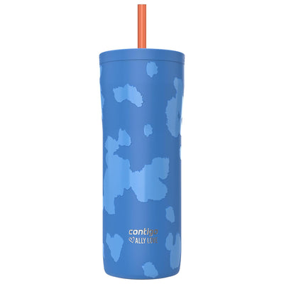 Contigo x Ally Love Streeterville Steel Tumbler with Straw, 24 oz, Stellar Jay