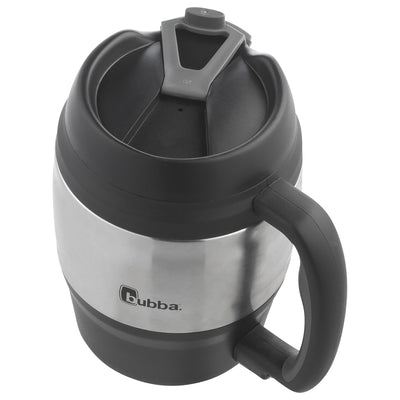 Bubba Classic Insulated Desk Mug with Dual-Wall Foam Insulation, 52 oz, Black