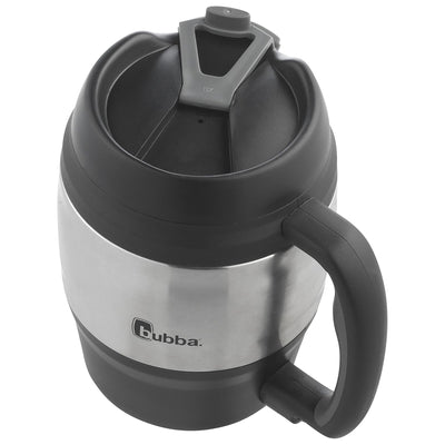 Bubba Classic Insulated Desk Mug with Dual-Wall Foam Insulation, 52 oz, Black