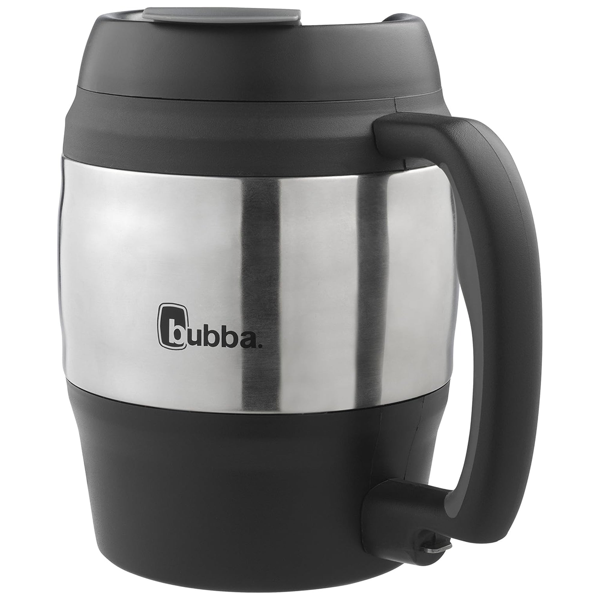 Bubba Classic Insulated Desk Mug with Dual-Wall Foam Insulation, 52 oz, Black