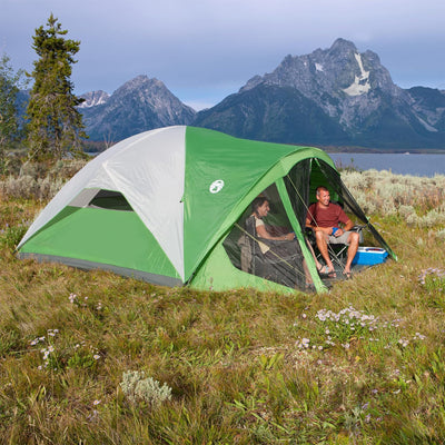 Coleman Evanston 8-Person Round Tent with Screen Room and Rainfly Included