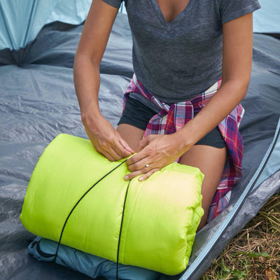 Coleman Kompact 30°F Adult Sleeping Bag W Heat & Compression Sack (Open Box)
