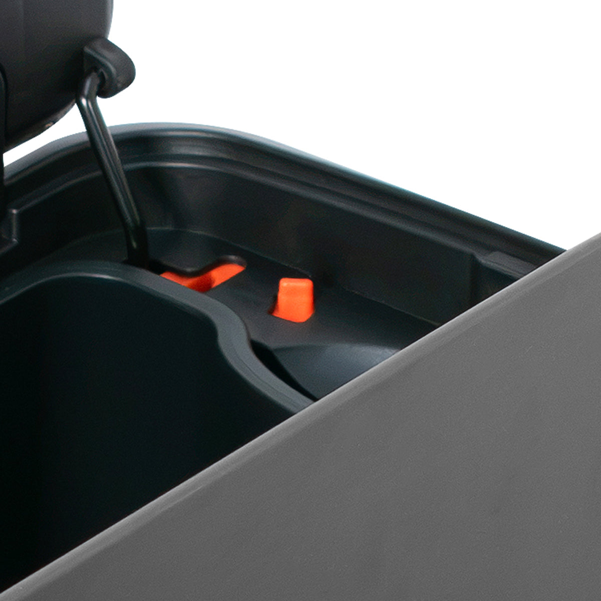 Glad 20L Stainless Steel Kitchen Trash Can with Wide Butterfly Opening, Gunmetal - VMInnovations