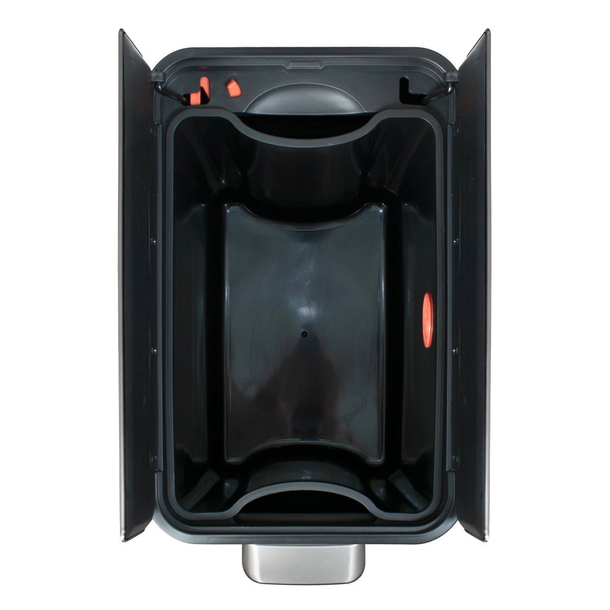 Glad 20L Stainless Steel Kitchen Trash Can with Wide Butterfly Opening, Gunmetal - VMInnovations