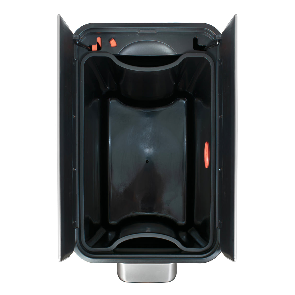 Glad 30L Stainless Steel Kitchen Trash Can with Wide Butterfly Opening, Titanium - VMInnovations