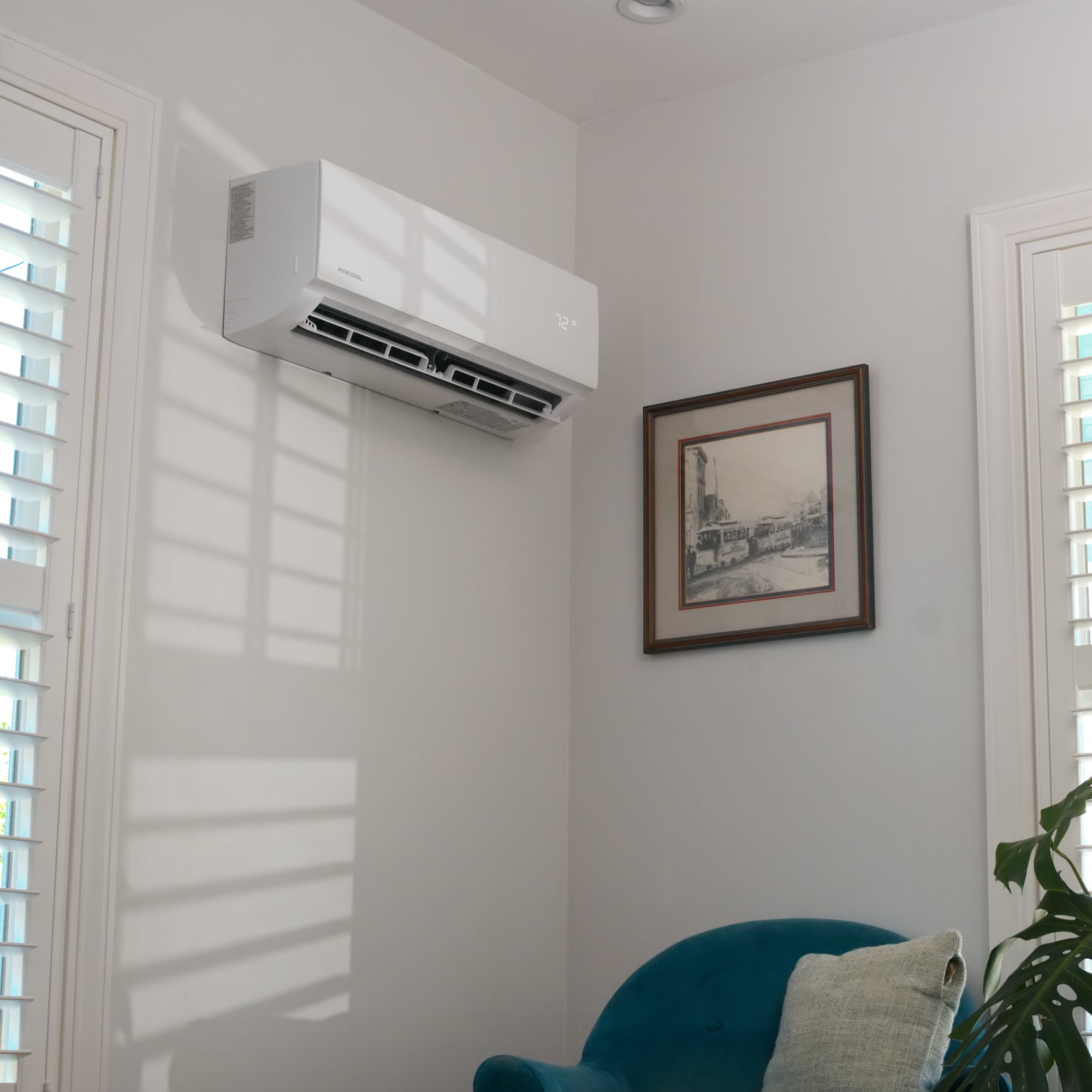 MRCOOL DIY Select 12K BTU Mini Split Heat Pump, 11.5 Ft Line Set, 155V, White