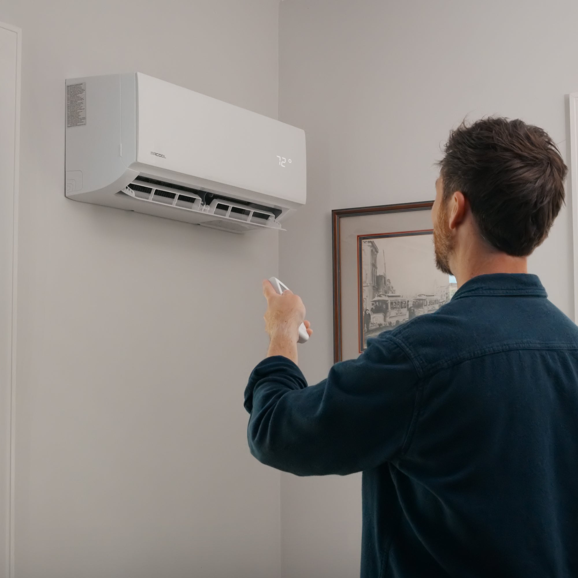 MRCOOL DIY Select 18K BTU Mini Split Heat Pump, 11.5 Ft Line Set, 230V, White