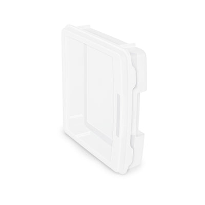 Sterilite Plastic Medium Project Case for Scrapbook Paper Storage, Clear, 6 Pack