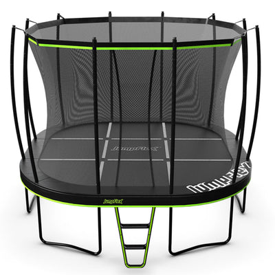 JumpFlex MEGA 14' Trampoline Playset with AquaJet Multi-Spray Sprinkler Hose - VMInnovations