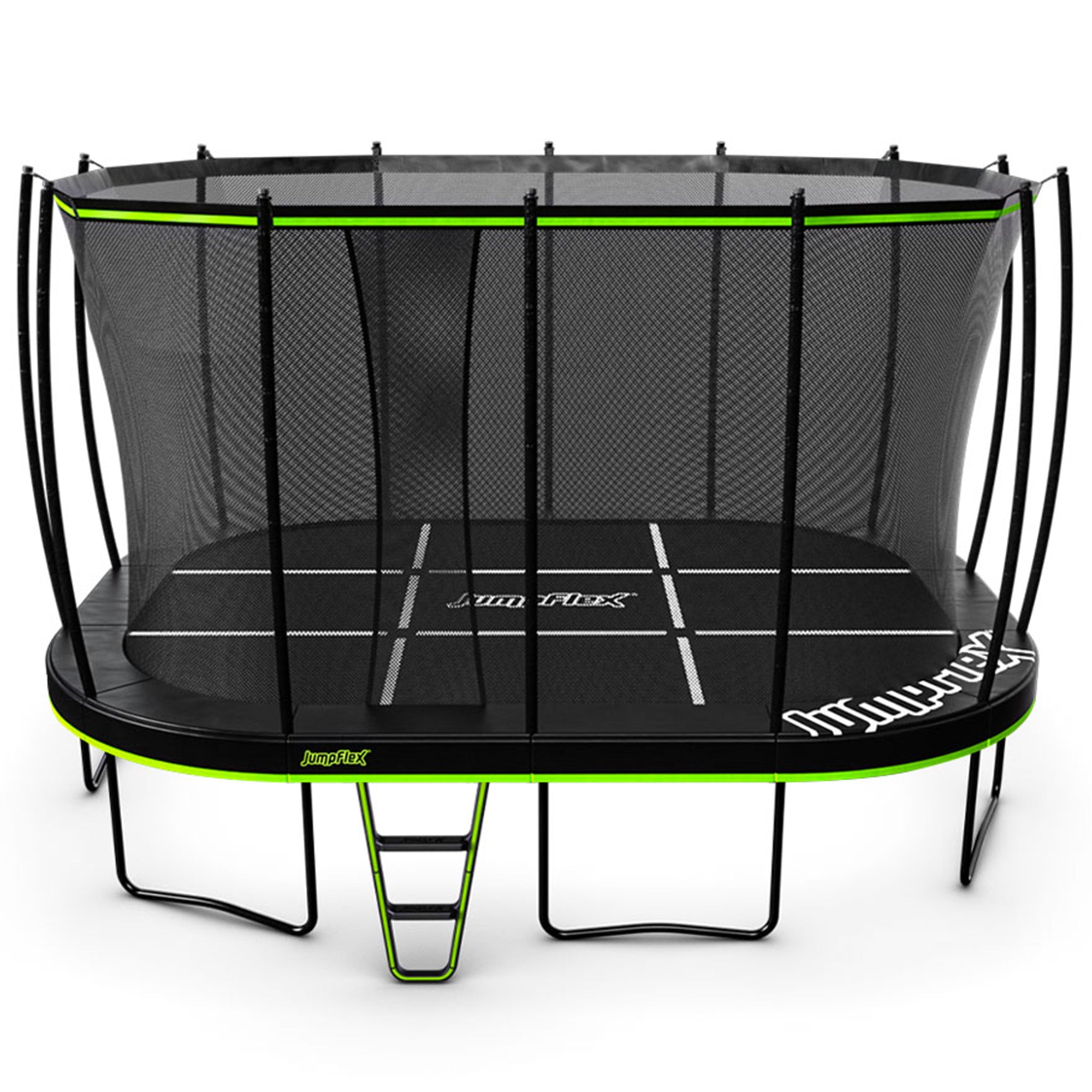 JumpFlex MEGA 17' Round Trampoline Outdoor Playset with Anchor Kit PRO Stake Set - VMInnovations