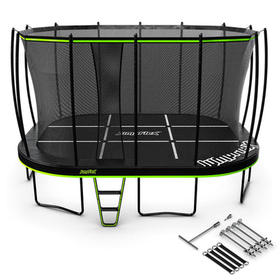 JumpFlex MEGA 17' Round Trampoline Outdoor Playset with Anchor Kit PRO Stake Set - VMInnovations