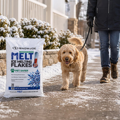 Snow Joe Magnesium Chloride Ice Melting Flakes, Fast-Acting, Pet Safer, -13°F