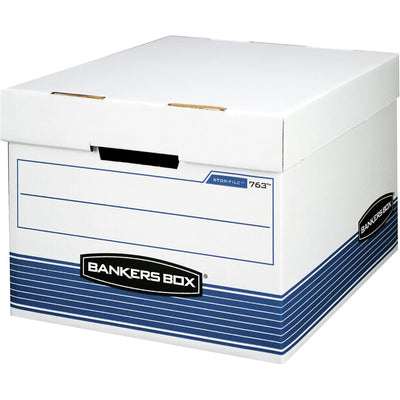 Bankers Box 30-Pack Medium-Duty File Storage Boxes, FastFold, Letter/Legal Size