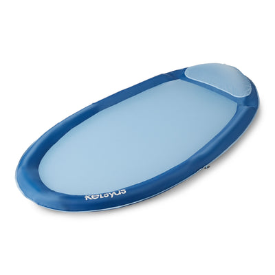 Kelsyus Floating Hammock Inflatable Swimming Pool Float Lounger Raft, Blue(Used)