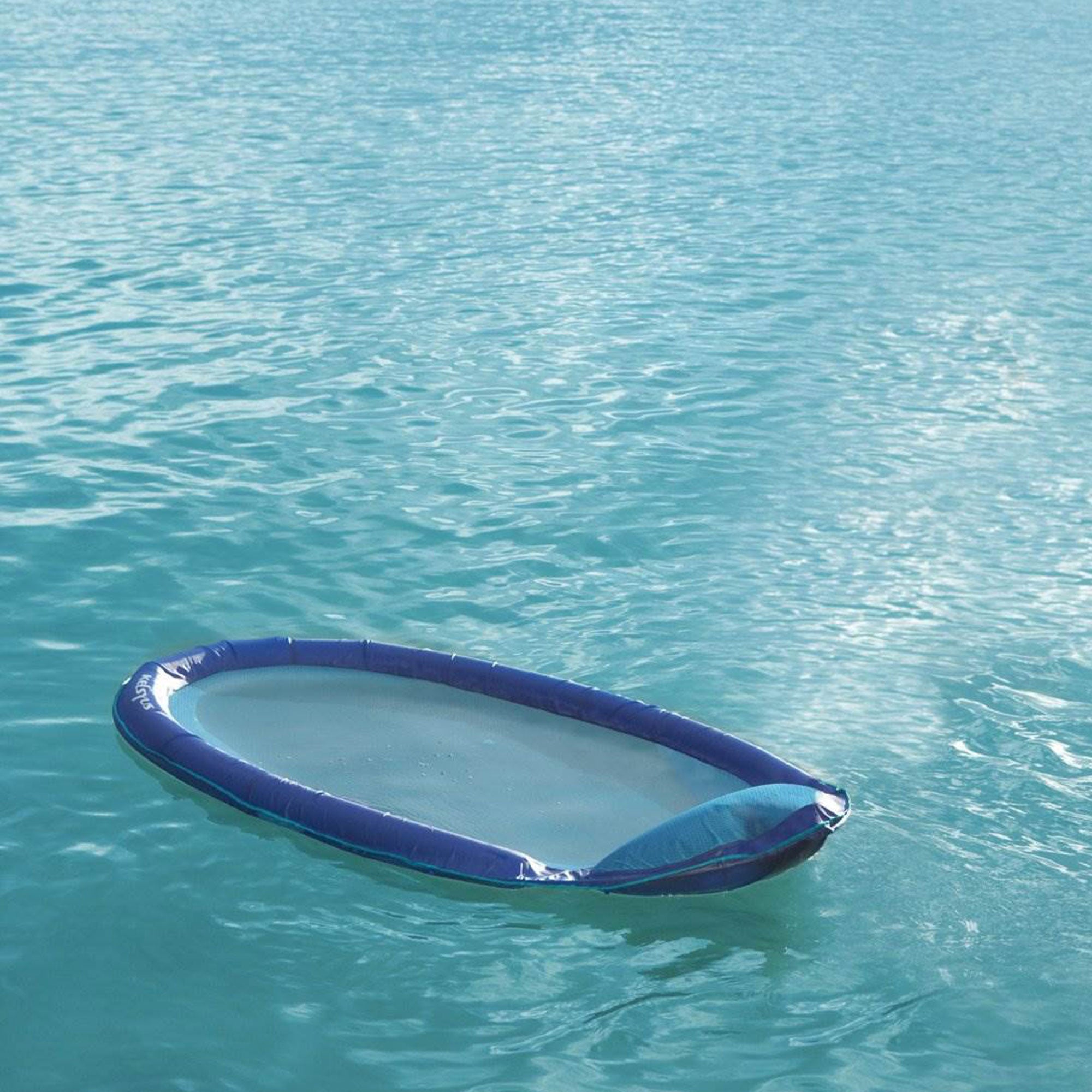 Kelsyus Floating Hammock Inflatable Pool Lounger Raft - Blue | Open Box