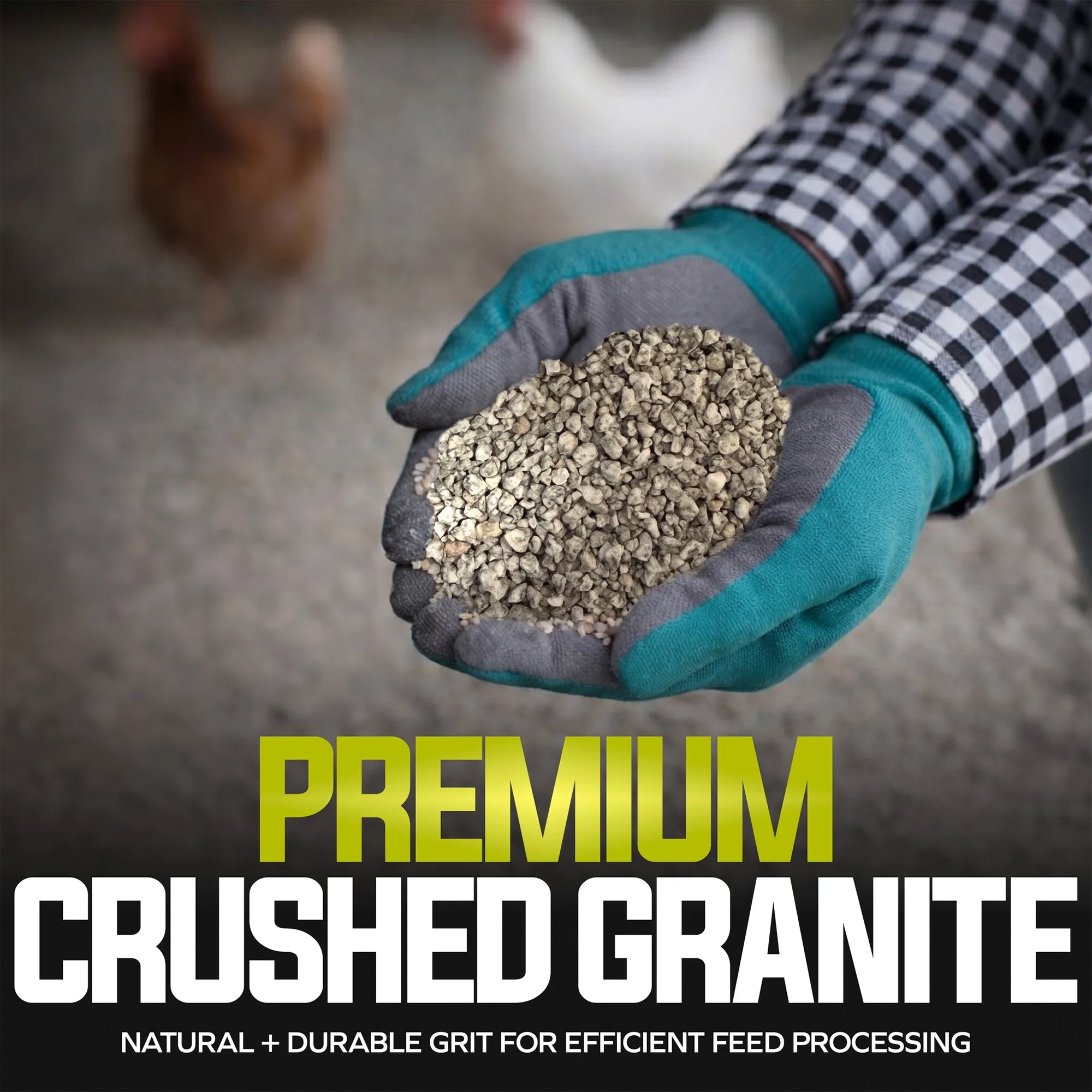 Sun Joe Premium Grower Grit, Digestive Support for Poultry, 50 Lb Bag, PGRIT50